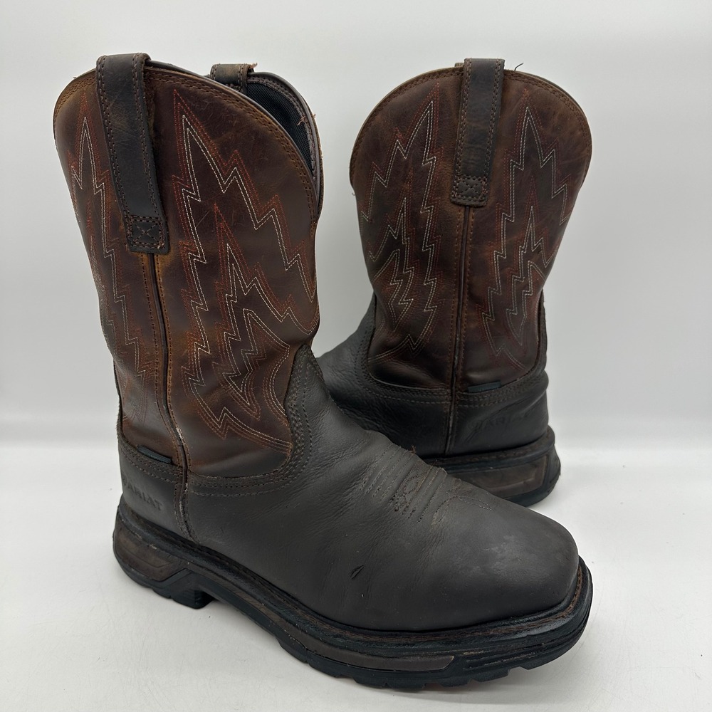 Ariat 10033881 Mens Size 11 EEEE Extra Wide Brown Big Rig Waterproof Work Boot